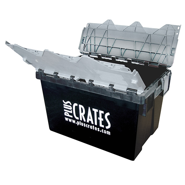 L2C Lidded Crate - Open - Pluscrates logo