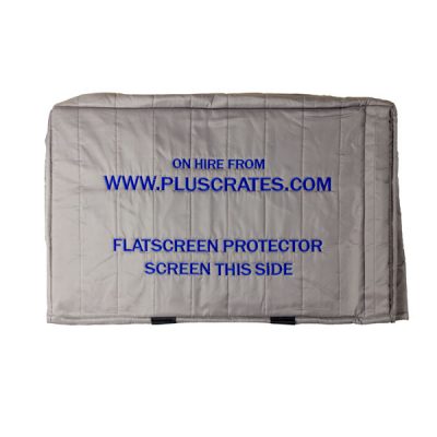 Grey quilted screen protector for computer monitors